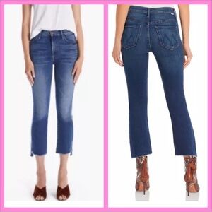 Mother The Insider Crop Step Fray Sweet and Sassy Wash Size 27